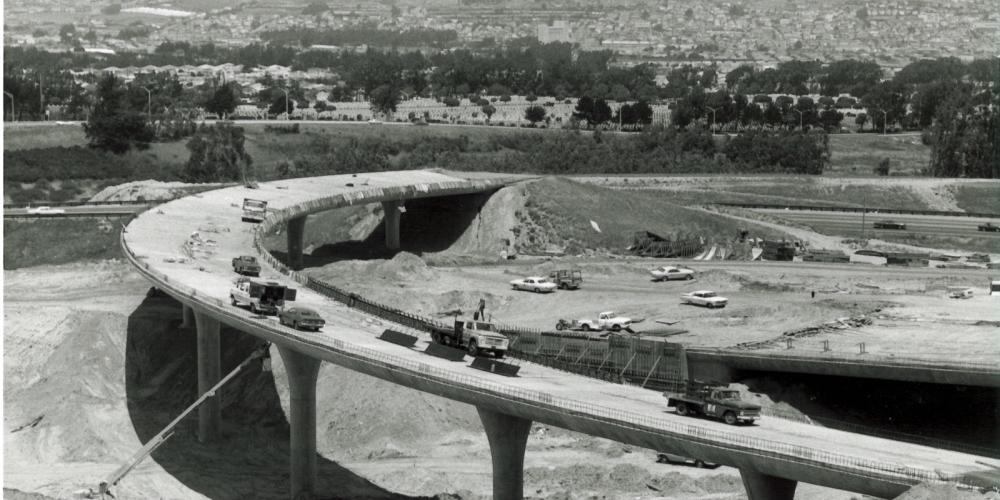 Interstate 380 under construction