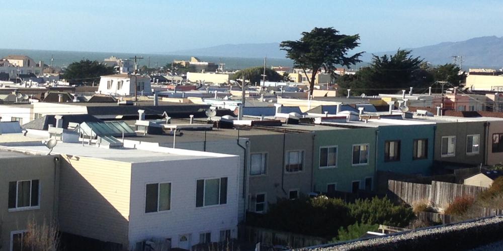 Backyards in San Francisco.
