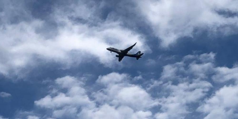 airplane in the sky