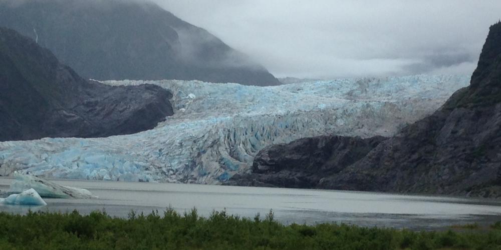 Glacier in Juneau, Alaska.