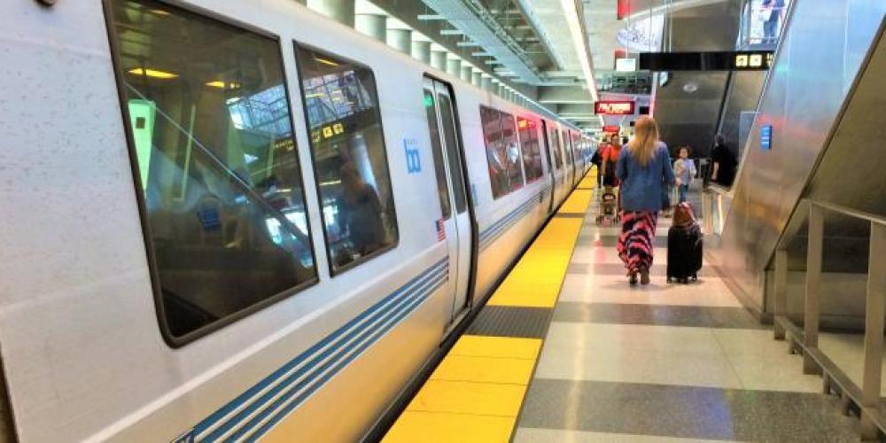Bart Train in station