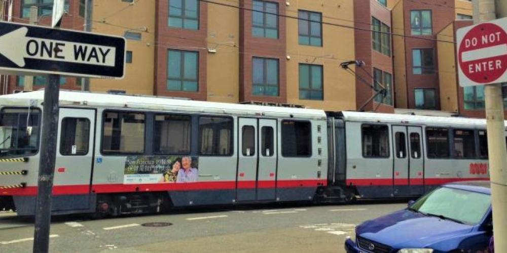 Muni car in SF