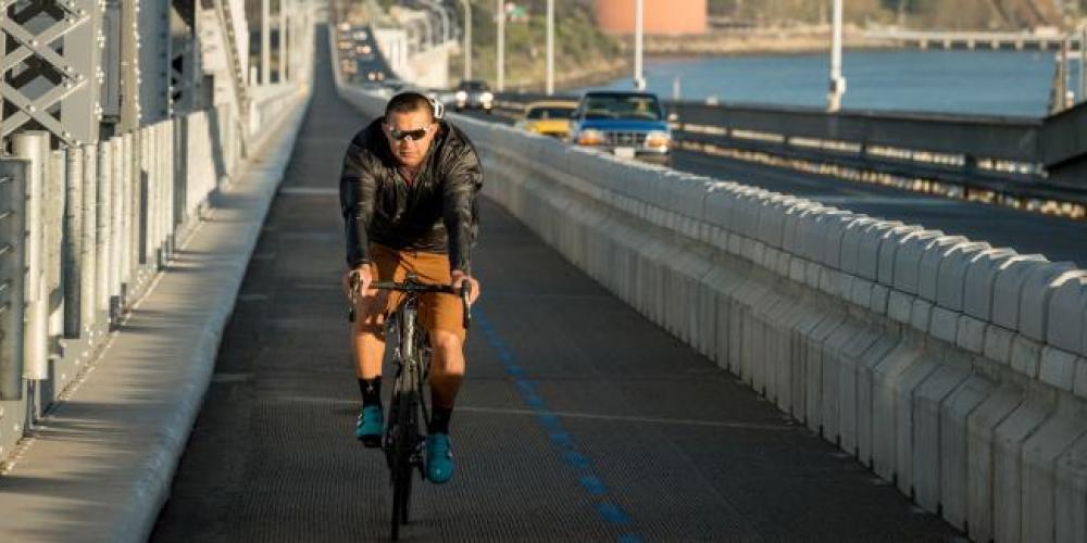bike on a bridge