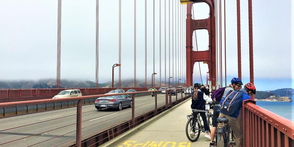 Golden Gate Bridge bikes