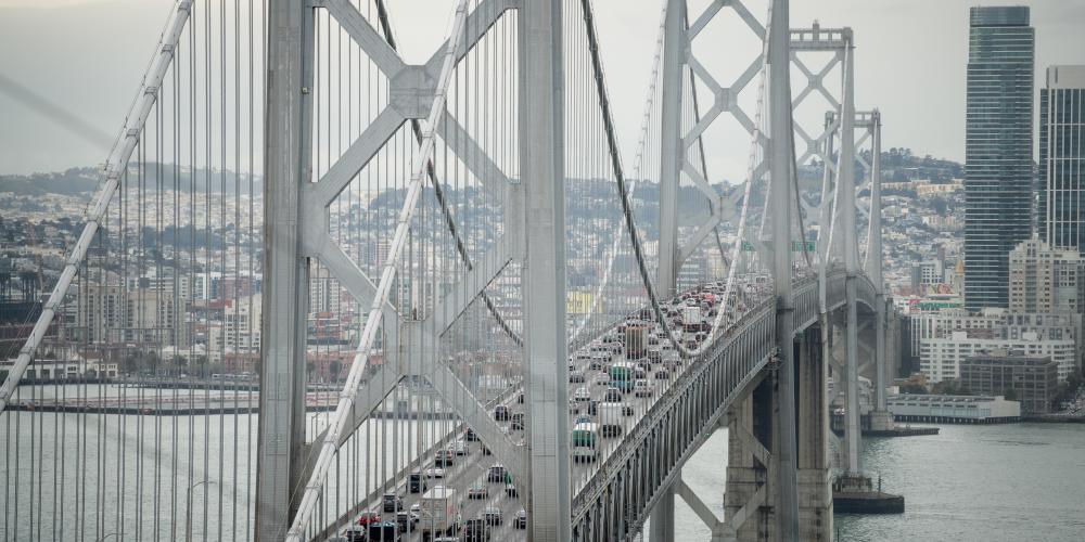 Bay Bridge traffic.