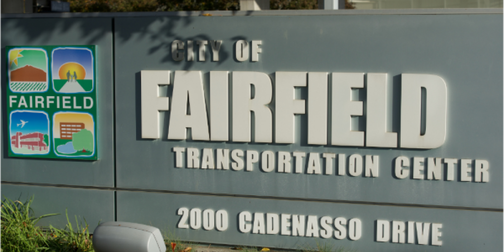 Fairfield Transportation Center sign