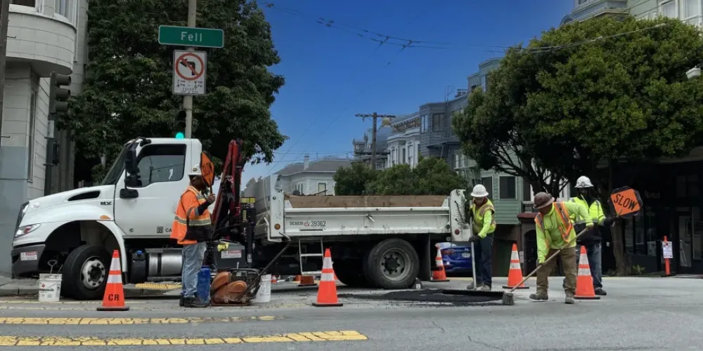 Street work in San Francisco