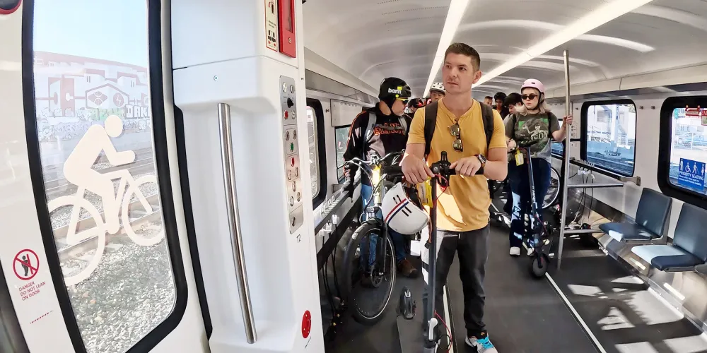 Bikes on transit