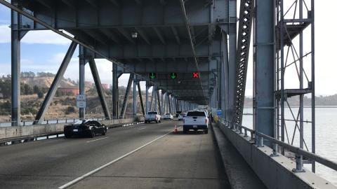 Third lane on the Richmond-San Rafael Bridge