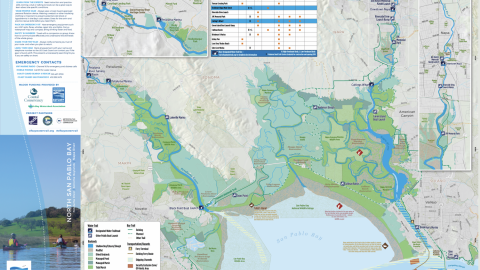 San Francisco Bay Area Water Trail - North San Pablo Bay map