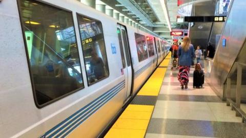 Bart Train in station