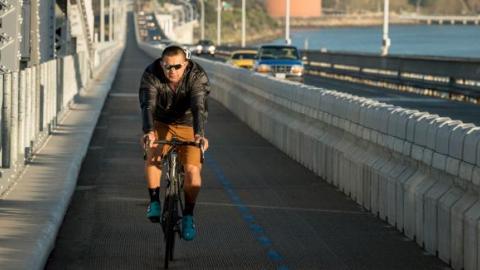 bike on a bridge