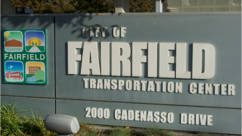 Fairfield Transportation Center sign