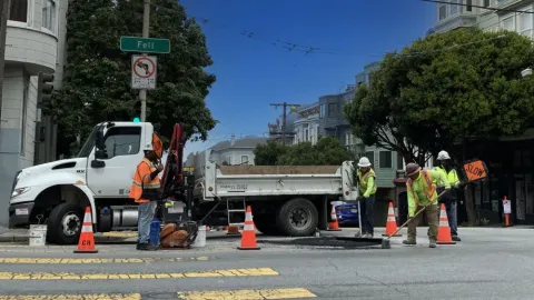Street work in San Francisco