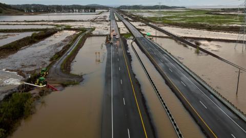 Flooded Highway 37